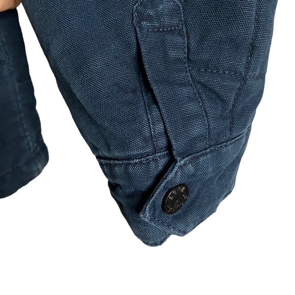 Jack & Jones Men's Blue Lightly Padded Workwear Jacket - Picture 8 of 13